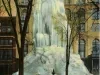 Postcard - Ice Fountain, Washington Boulevard, Detroit, Mich.