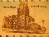 Postcard - Union Depot, Detroit, Mich.