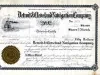 Certificate, Stock - Detroit & Cleveland Navigation Company
