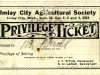 Ticket - Imlay City Agricultural Society
Privilege Ticket
