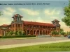 Postcard - Belle Isle Casino, overlooking the Detroit River, Detroit, Michigan