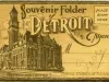 Post Folder - Souvenir Folder of Detroit, Michigan