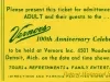 Ticket - Vernors 100th Anniversary Celebration