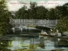 Postcard - The Bridge Over Canal, Belle Isle, Detroit, Mich.