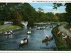 Postcard - Canoeing at Belle Isle Park, Detroit, Mich.