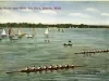 Postcard - River Scene near Belle Isle Park, Detroit, Mich.