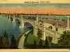 Postcard - Bridge to Belle Isle, Detroit, Mich.