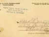 Postcard - Acknowledgment of Return of Ration Evidences