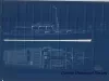 Blueprint - Profile & Plan of a 50' x 13' x 3' Sport Cruiser