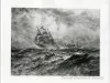 Print, Photographic - Sailing Ship in a Heavy Sea - Photo of Robert Hopkin Painting 'Sailing Ship in a Heavy Sea'