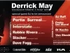 Handbill - Derrick May, 
Exclusive 3 Hour Set