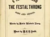 Music, Sheet - O Take Me From the Festal Throng, Song and Chorus
