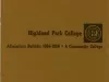 Bulletin - Highland Park College Admissions Bulletin 1964-1966