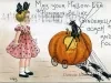 Postcard - May your Hallow-E'en Pumpkin Be Like Cinderella's coach and Four.