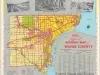 Map - 1961 Official Highway Map of Wayne County