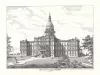 Print - State Capitol - Lansing, Michigan, circa 1915