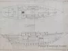 Drawing, Technical - Accommodation Plan & Construction Drawing of a
40' x 10' x 31'-6" x 5'-10" Auxiliary Cutter