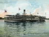 Postcard - Steamer Greyhound