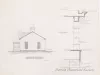 Blueprint - Guard House - Building 205, Proposed East Elevation