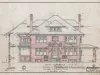 Drawing, Architectural - Front Elevation of Residence to Be Erected on Center Ave., 
Bay City, Mich., by Mr. George Kolb