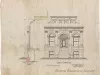 Drawing, Architectural - The Plaza Cafe -
Front Elevation