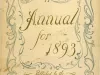 Almanac - Almanac for 1893