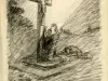 Drawing - The Wayside Shrine