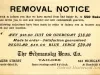 Postcard - Removal Notice