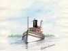 Painting - Tug C.A. Lorman-Detroit, August 23, 1902