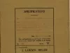 Specification - Specifications for Mr. R. W. Hawley for a Solid Brick Three Story, Three Family Apartment Building Located on the West Side of Ferry Avenue West Between Woodward and Cass Avenues, Detroit, Michigan.