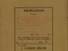 Specification - Specifications for Mr. Fred K. Miller for a Brick Veneered Four Family Flat Building Located on the West Side of Stanton Avenue Between Kirby and Hudson Avenues, Detroit, Michigan.