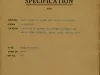 Specification - Specification for - Building: Brick Veneer Two Family Flat and Two Car Garage, Owner: I. Satovsky, Location: South Side of Calvert Ave. Between Fourteenth Ave. and LaSalle Boulevard, Lot 1233, Detroit, Michigan.