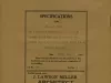 Specification - Specifications for Mr. L. J. Mosse for a Two Story Four Family Flat Building Located on the West Side of Brooklyn Avenue Between High and Locust Streets, Part of Lot 3 & 4, Detroit, Michigan.