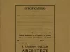 Specification - Specifications - Mr. Harry A. Armstrong for a Frame Single Residence Located on the West Side of Greenwood Ave., Between Harmon and Vinewood Aves., Birmingham, Michigan.