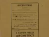 Specification - Specifications - The Roney Land Company for a Solid Brick Single Residence Building, Located on the South Side of Hawthorne Road About 1000 Ft. From Jefferson Avenue, Lot 8, Hawthorne Park Sub., Grosse Pointe, Mich.