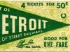 Ticket - City of Detroit Dept. of Street Railways