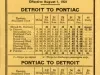 Schedule - Grand Trunk Railway System Suburban Time Table and Commutation Fares Between Detroit and Pontiac