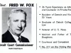 Postcard - Fred W. Fox - Circuit Court Commissioner