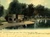 Postcard - 3880 Drinking Fountain and Lake, Water Works Park, Detroit, Mich.