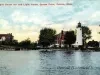 Postcard - Light House Inn and Light House, Grosse Pointe, Detroit, Mich.