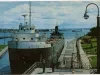 Postcard - The Soo Locks Sault Ste. Marie, Michigan