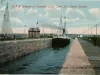 Postcard - C.P.R. Steamer in Canadian Lock. Sault Ste. Marie, Canada.