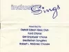 Program - 28th Annual Concert of Industry Sings