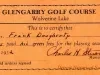 Card, Membership - Glengarry Golf Course