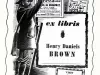 Bookplate - ex libris, Henry Daniels Brown