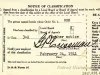 Card, Draft - Notice of Classification