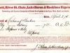 Receipt - Detroit, River, St. Clair, Lake Huron & Mackinac Express Co.