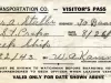 Pass - Huron Transportation Co. - Visitor's Pass