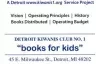 Brochure - Detroit Kiwanis Club No. 1
Books for Kids
