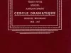 Program - Thirty-Fifth Annual Announcement, Cercle Dramatique
Detroit, Michigan, 1946-1947